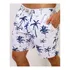 Short Masculino Tactel Estampado Com Bolsos Cordão  Floral