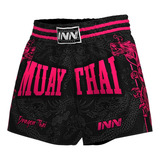 Short Muay Thai Bermuda Calção Tailandês Dragon Thai Innove