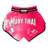 Short Muay Thai Curto Outubro Rosa