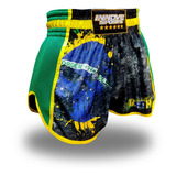 Short Muay Thai Premium Bermuda Militar Força E Honra