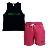 Short Praia Regata Estampada