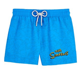 Short Praia Simpsons Azul