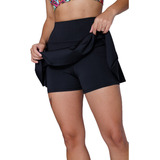 Short Saia Babado Academia Fitnes Em