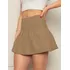 Short Saia Curta Plissada Godê Alfaiataria Rodada Zíper