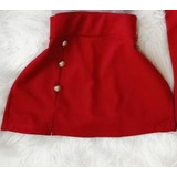Short Saia Detalhe Botoes