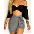 Short Saia Feminina Cintura Alta Short Saia Malha Crepe