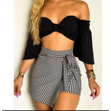 Short Saia Feminina Cintura
