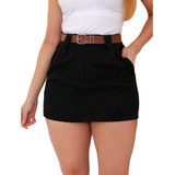 Short Saia Feminino Alfaiataria