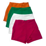 Short Saia Feminino Cintura