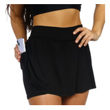 Short Saia Fitness Roupa Feminina Academia Suplex Atacado
