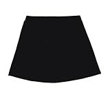 Short Saia Infantil Menina Básico Uniforme Escolar Tradicional Dia A Dia Casual Juvenil BR Idade 4 Anos Preto 