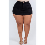 Short Saia Jeans Cargo
