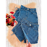 Short Saia Jeans Infantil