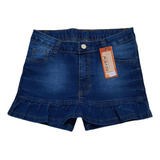 Short Saia Jeans Meninas