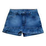Short Saia Jeans Meninas
