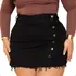Short Saia Jeans Plus Size Feminino Com Lycra Verão Desfiado