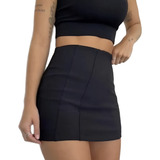 Short Saia Nuvem Onda Ondinha Blogueira Pronta Entrega