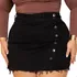 Short Saia Plus Size Jeans Feminino Cintura Alta Com Lycra