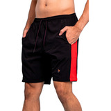 Short Tactel C elastano Masculino Longo Abaixo Do Joelho