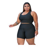 Shortinho Curto Suplex Praia E Piscina Plus Size Moda Verão