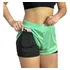 Shorts 2 Em 1 Feminino Academia Duplo Bolso Interno Treino