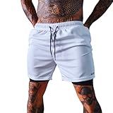 Shorts 2 Em 1 Masculino Bermuda Dryfit Calção Para Academia Shorts De Ginastica M