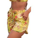 Shorts Abertura Lateral Verde
