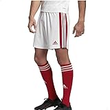 Shorts Adidas Squadra 21 Masculino P Branco Vermelho 