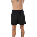 Shorts Elite Masculino Futebol Treino Adulto Preto Poliéster