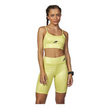 Shorts Fem Fit Mormaii Cirre Uv50 Amarelo Alta Compressão
