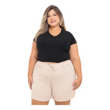 Shorts Feminino Saída De Praia Duna Confortável Leve Grande