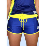 Shorts Feminino Seleo Brasileira De Beach Tennis