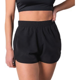 Shorts Feminino Tactel Academia Bermuda Treino Fitness Praia