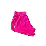 Shorts Feminino Tactel Com Bolso Shortinho Fit Para Academia Short Moda Praia Verão Bermuda Feminina BR Alfa GG Regular Regular ROSA 