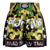 Shorts Fheras Muay Thai Bermuda C Estampa Camuflada Lutas