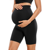 Shorts Gestante Bermuda Curta Suplex Barriga Alto Conforto