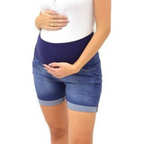 Shorts Gestante E Pós Parto Jeans