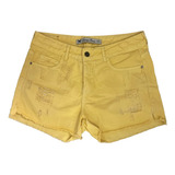 Shorts Jeans Amarelo Da Hering