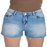 Shorts Jeans HNO Jeans Curto Barra