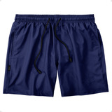 Shorts Masculino Curto Moda Praia Calção Liso Várias Cores
