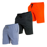Shorts Moletm Masculina Bermuda Academia Esporte Treino C 3