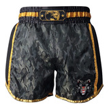 Shorts Muay Thai Bermuda Black Cat Sports Ops 3 Core 