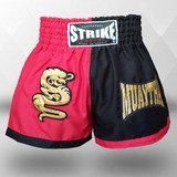 Shorts Muay Thai Bermuda Calção Strike Boxing Bordado