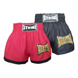 Shorts Muay Thai Strike Boxing Calção Bermuda Kit 2 Pçs