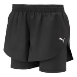 Shorts Puma Woven Running Preto Feminino