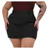 Shorts Saia Bengaline Elastano Alta Feminino Plus Size.