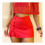 Shorts Saia Com Botoes
