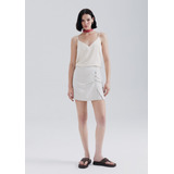 Shorts Saia Com Linho