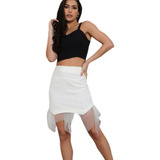 Shorts Saia Com Tule