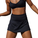 Shorts saia Fitness Bolso Beach Tennis Academia Ginástica